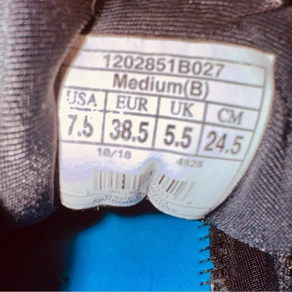 Brooks “LAUNCH 6”Gray Athletic Shoes with Orange and Purple Highlights Sz 7.5 - Picture 7 of 12